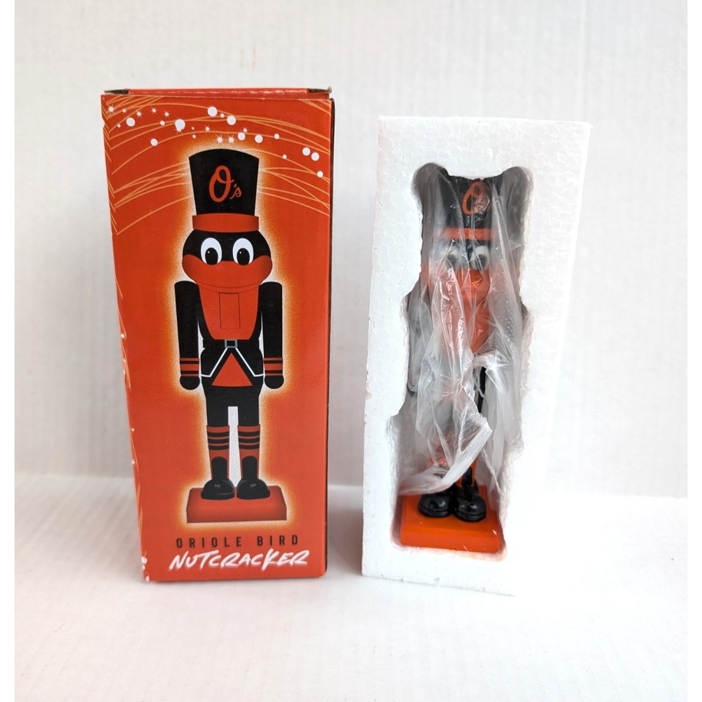 Baltimore Orioles Oriole Bird Nutcracker NIB SGA Giveaway MLB Halfway to Xmas